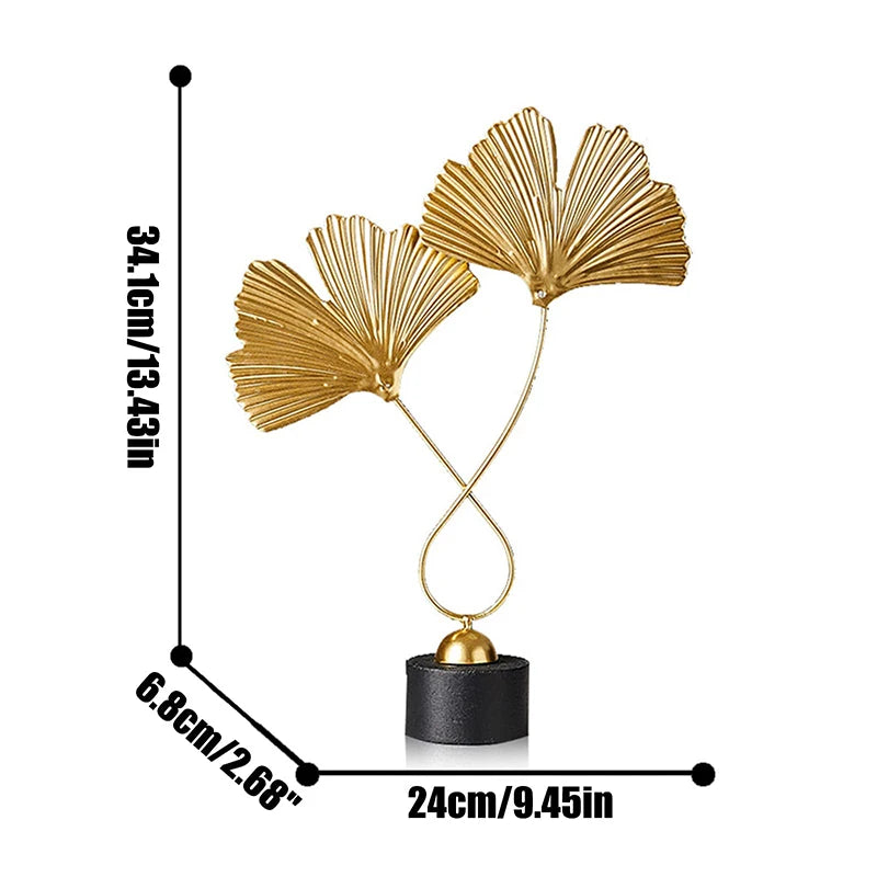  Folia d’Or – Goldene Designskulptur