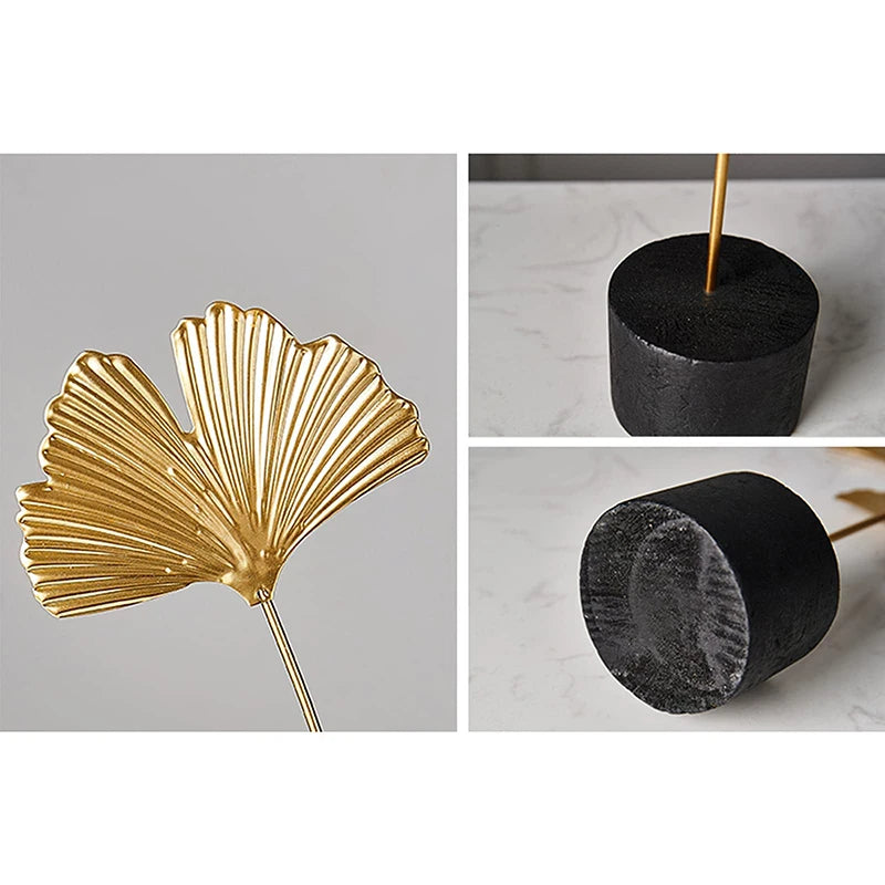  Folia d’Or – Goldene Designskulptur