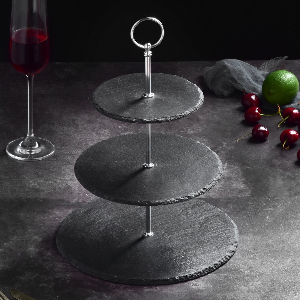 Noir - Schiefer-Etagere